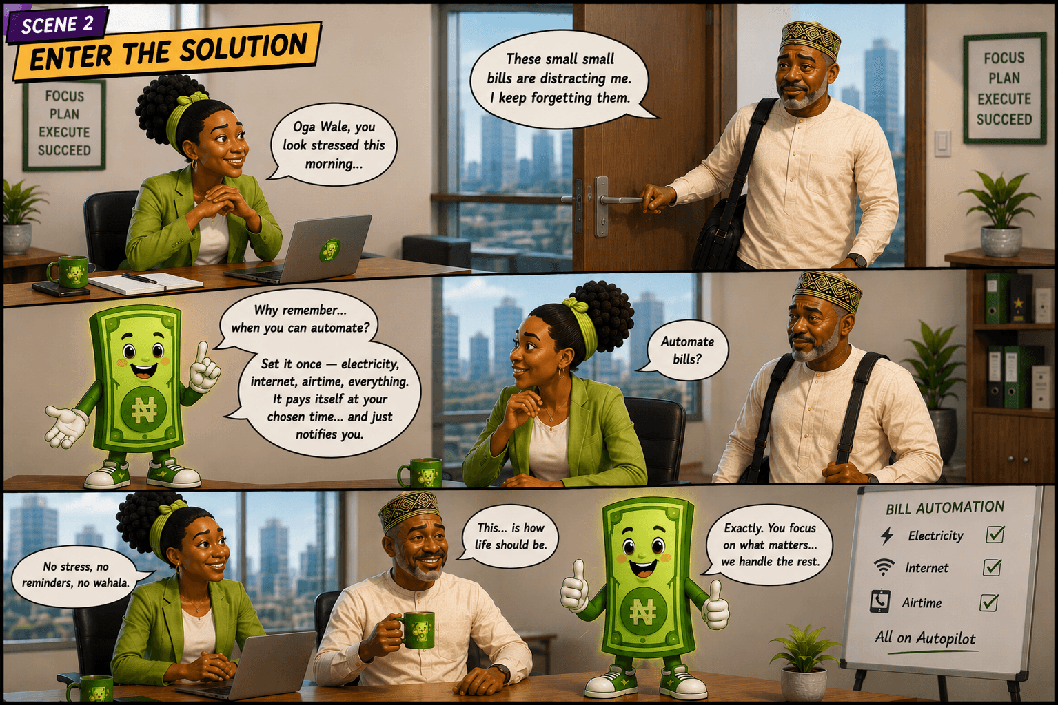 Illustration about choosing careful traceable payment paths as a contractor in Nigeria